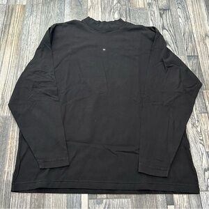 🔥🔥 YEEZY GAP Black Mock Neck Long Sleeve Tee - Kanye West Heavyweight T-Shirt